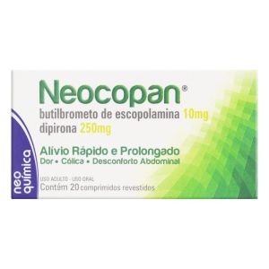Neocopan Composto Comprimido 10Mg + 250Mg Caixa Com 20 Comprimidos Revestidos