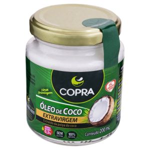 Óleo De Coco Copra Extravirgem Pote 200mL