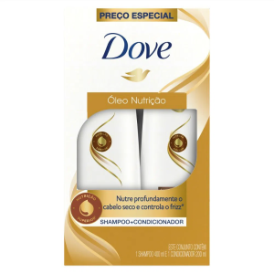 Kit Dove Óleo Nutrição Shampoo 400mL + Condicionador 200mL