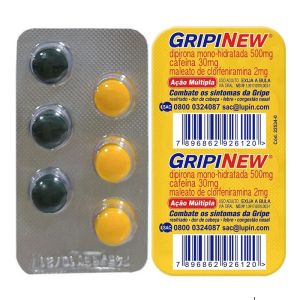 Gripinew 250Mg + 30Mg + 250Mg + 2Mg Caixa Com 150 Comprimidos Revestidos