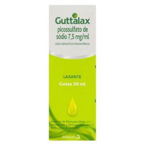 Guttalax 7,5Mg/mL Caixa Com 1 Frasco Gotejador Com 30mL De Solução De Uso Oral