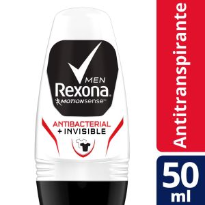 Desodorante Masculino Rexona Motionsense Antibacterial Invisible Roll-On 50mL