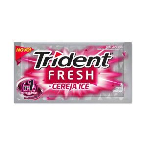 Chiclete Trident Fresh Cereja Ice 5 Unidades