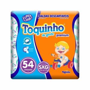 Toquinho Frasco Super Premium Tamanho Extra Extra Grande Com 54 Tiras