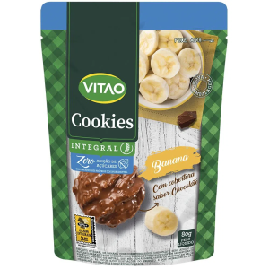 Cookies Integrais Vitao 80G Banana E Chocolate