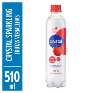 Água Crystal Sparkling Frutas Vermelhas 510mL