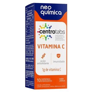 Centrotabs Vitamina C 1G Com 10 Comprimidos Efervescentes