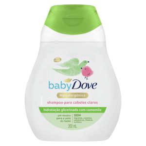 Shampoo Baby Dove Hidratação Enriquecida Cabelos Claros com 200mL