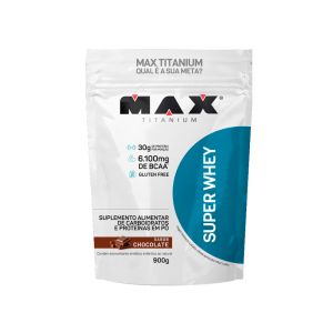 Super Whey Proteinmax Titanium Refil 900G Chocolate