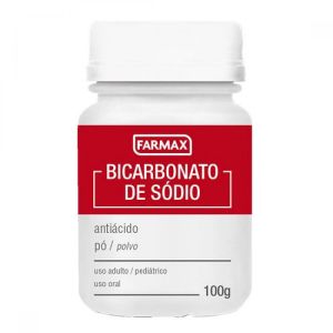 Bicarbonato De Sódio Farmax Frasco Com 100G De Pó De Uso Oral