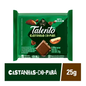 Chocolate Talento 25G Castanhas Do-Pará