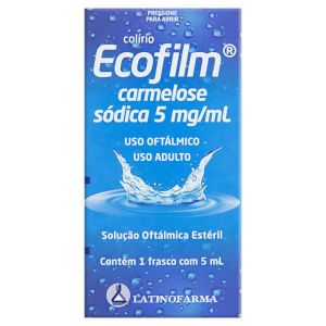 Ecofilm 5Mg/mL Caixa Com 1 Frasco Gotejador Com 5mL De Solução De Uso Oftálmico
