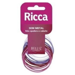 Ricca/Basics Fashion Elastico Colors Sem Metal Com 12 Unidades Ref 891