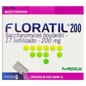 Floratil Pó Oral 200Mg Caixa Com 6 Envelopes Com 1G De Pó De Uso Oral