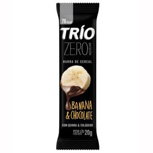 Barra Cereal Trio Zero Banana / Chocolate 22G Com 1 Unidade