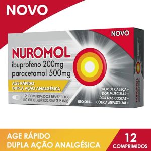 Nuromol 200,0+500,0Mg Caixa 12 Comprimidos Rev
