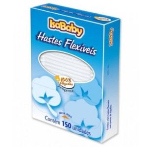 Hastes Flexíveis Isababy Caixa, 150 Unidades