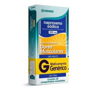 Naproxeno Sódico 550Mg 10 Comprimidos Germed