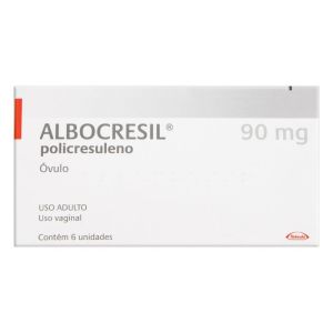 Albocresil 90Mg Caixa Com 6 Óvulos Ginecológico