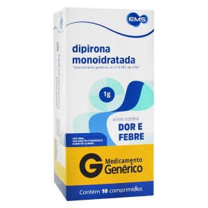 Dipirona 1G 10 Comprimidos (Ems)