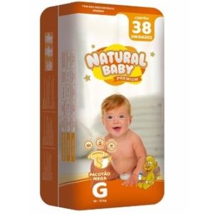 Fralda Natural Baby Premium Mega G Com 38