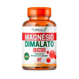 Cloreto De Magnesio Dimalato+Zinco Multinature 60 Cps