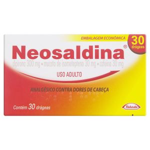 Neosaldina 30Mg + 300Mg + 30Mg Caixa Com 30 Drágeas