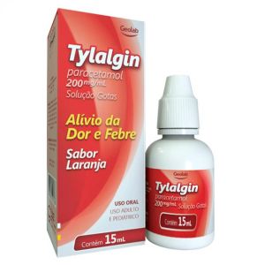 Tylalgin Gotas 200Mg/mL, Caixa Com 1 Frasco Com 15mL De Solução De Uso Oral