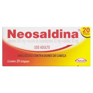 Neosaldina 30Mg + 300Mg + 30Mg Caixa Com 20 Drágeas