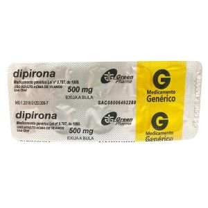 DIPIRONA SODICA 500MG 10 CPR (GREEN PHARMA)