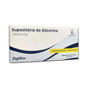 Supositório De Glicerina Adulto Com 6 