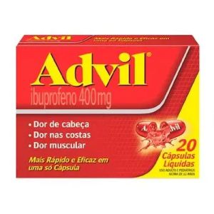 Advil Extra Alívio 400 Mg Com 20 Caps