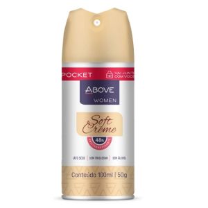 Desodorante Above Pocket Soft Creme 100mL 50G 48H Un