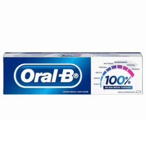 Creme Dental Oral-B 70g 100% Menta Refrescante Un