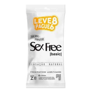 Preservativo Sex Free Leve 8 Pague 6 Basic