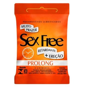 Preservativo Sex Free Com 3 Uni Prolong