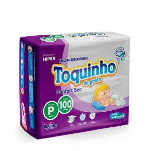 Fralda Toquinho P Com 100 Un Confort Sec