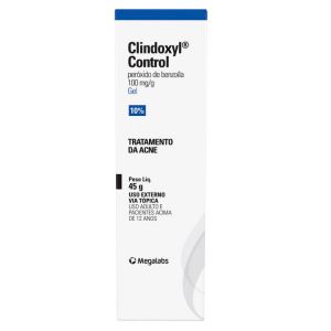 Clindoxyl Control 100Mg Caixa Com 1 Bisnaga Com 45G De Gel De Uso Dermatológico