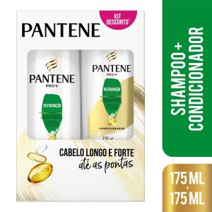 Shampoo Pantene 175mL + Condicionador 175mL Pantene Restauração
