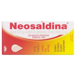 Neosaldina 50Mg + 300Mg + 30Mg Caixa Com 1 Frasco Com 15mL De Solução De Uso Oral
