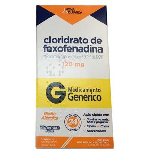 Clor Fexofenadina 120mg 10cpr Nova Quim