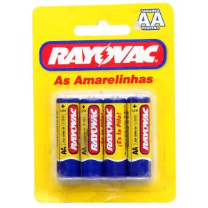 Pilhas Amarelinhas AA Com 4 (Rayovac)