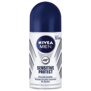 Desodorante Masculino Nivea Men Protect Sensitive, Roll-On, 50mL