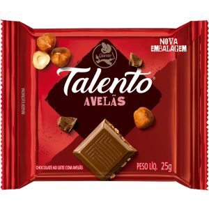 Chocolate Garoto Talento Avelãs 25G