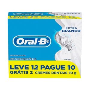 Creme Dental Oral-B 70G Extra Branco Leve12Pague10