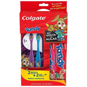 Kit Escova e Gel Dental Colgate Tandy 4 Unidades Promo 2 Escovas Dentais e 2 Géis Dentais 50G com Preço Especial Colgate
