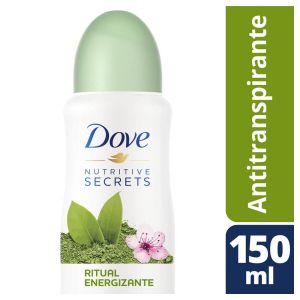 Desodorante Antitranspirante Aerosol Dove Nutritive Secrets Ritual Energizante Matcha e Flor de Sakura