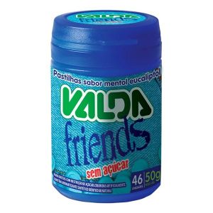 Pastilha Valda Friends Mentol Eucaliptol 50G