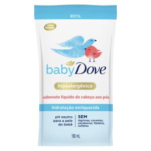 Sabonete Baby Dove Hidratação Enriquecida Refil Líquido 180mL