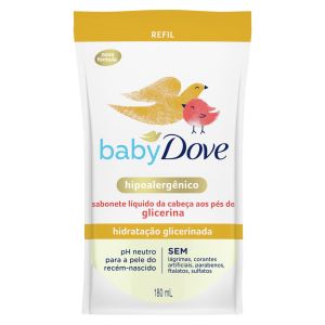 Sabonete Baby Dove Da Cabeça Aos Pés Hidratação Glicerinada Refil 180mL 1 Unidade